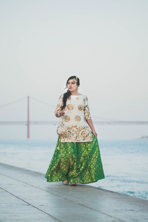 Eid Look: Benarasi Brocade Skirt & Sh